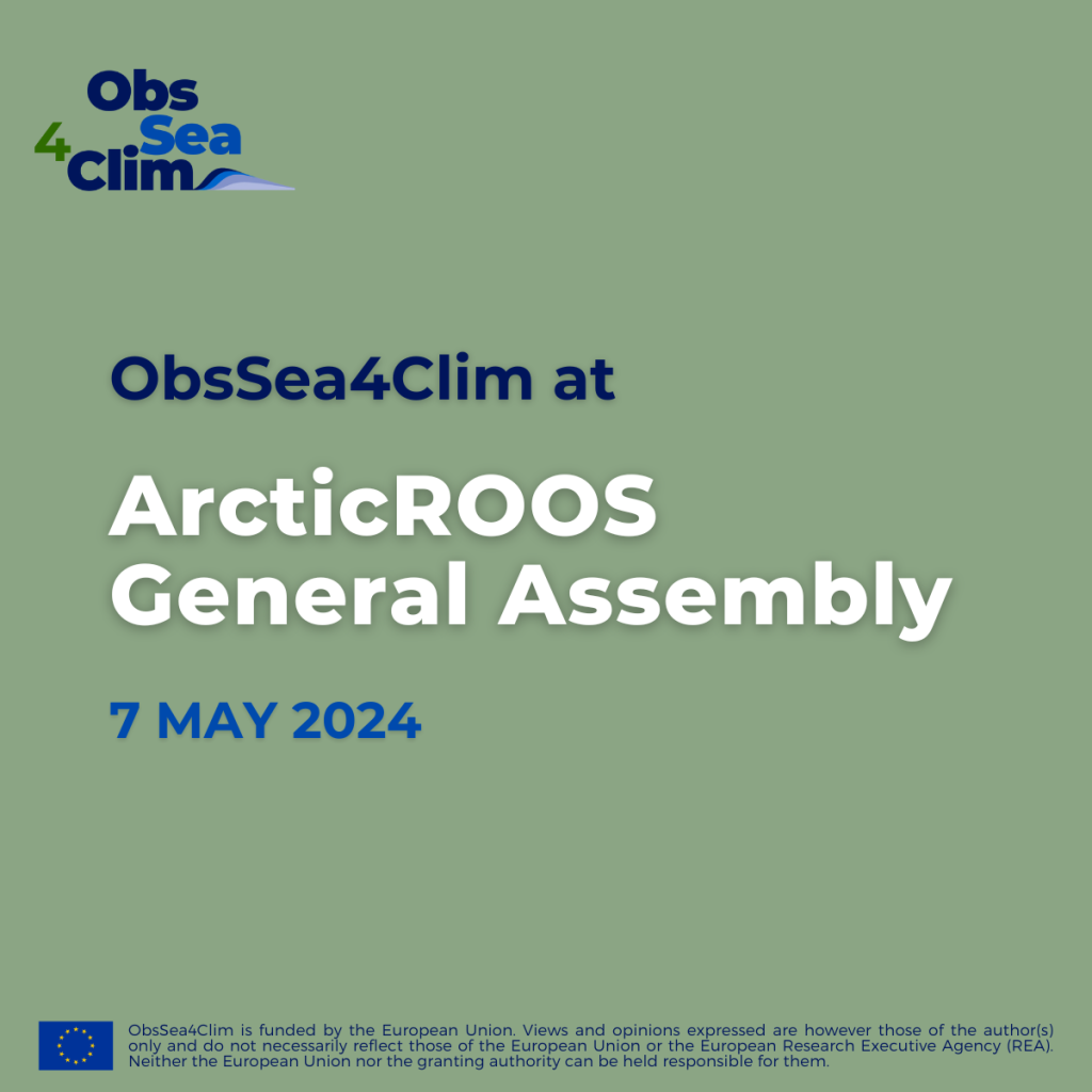ObsSea4Clim at ArcticROOS General Assembly
